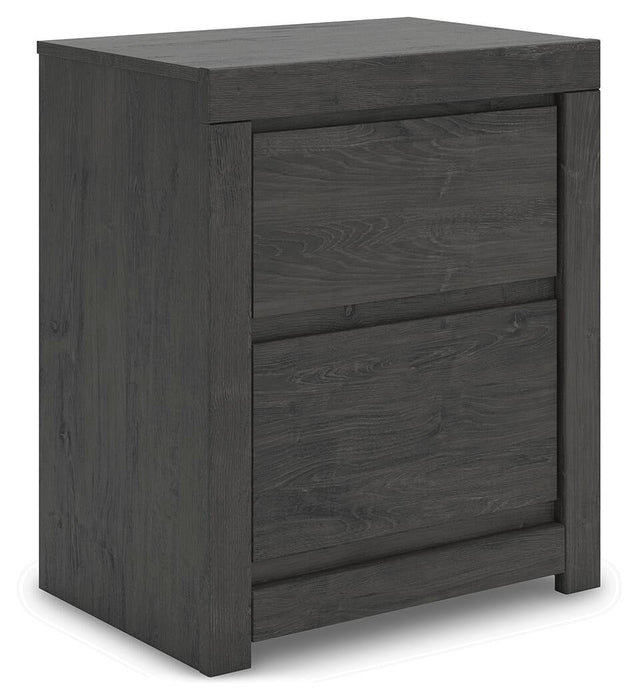 Parlayon King Panel Storage Bed, Dresser, Mirror, Chest and Nightstand