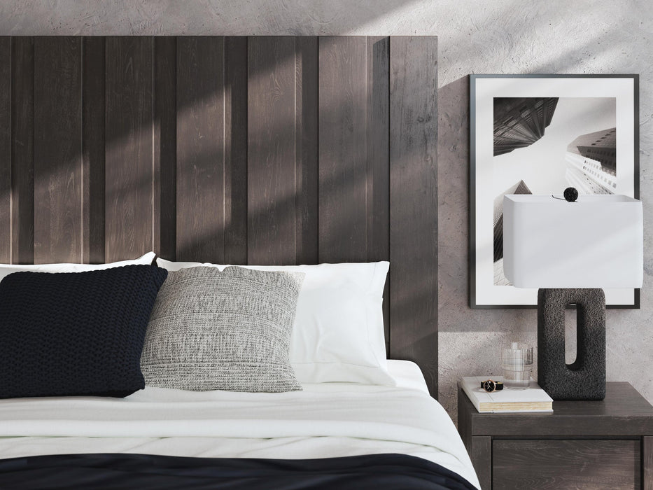 Parlayon King Panel Storage Bed, Dresser, Mirror and Nightstand