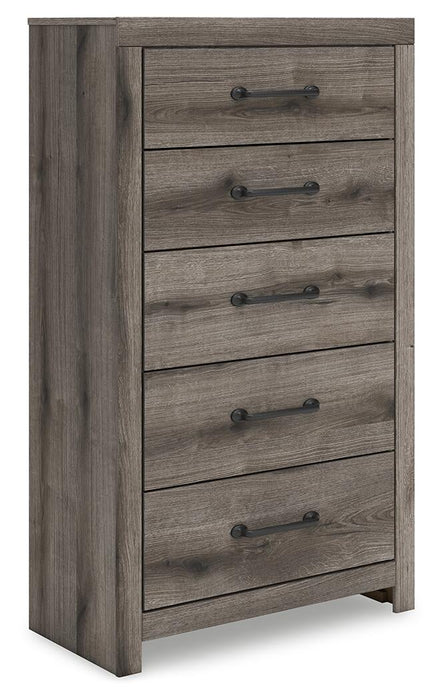 Urbanoore Queen Panel Bed, Dresser, Mirror, Chest and Nightstand