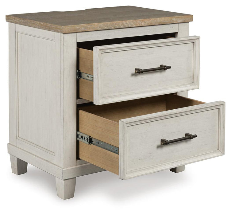 Shaybrock California King Panel Bed, Dresser, Mirror and Nightstand