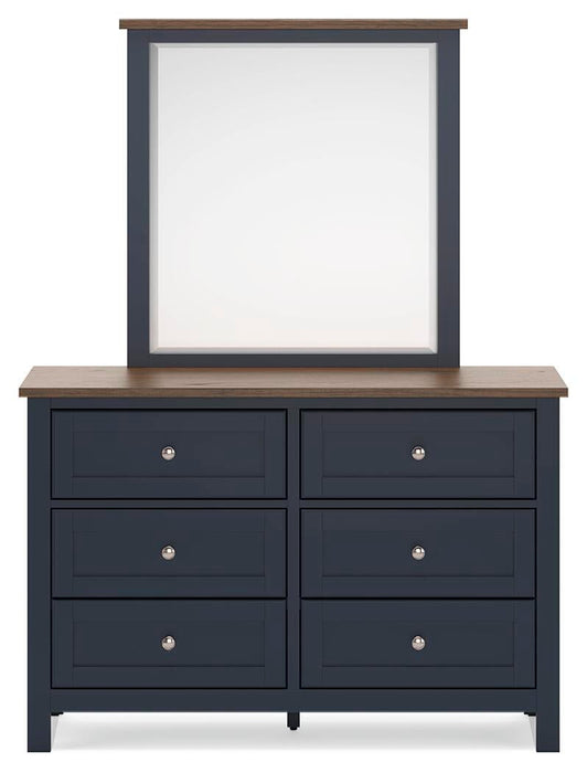 Landocken Full Panel Headboard, Dresser and Mirror