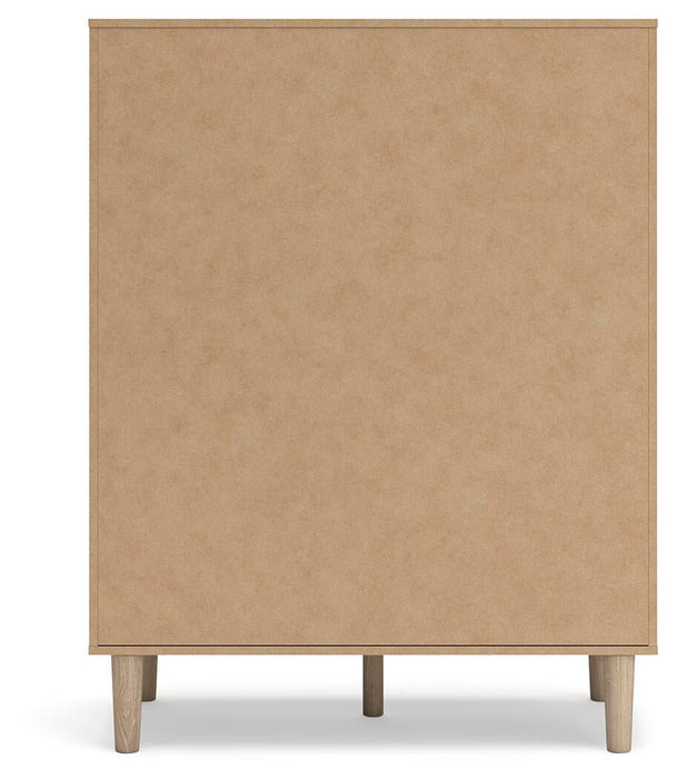 Cielden King Upholstered Bed with Roll Slats, Dresser, Mirror, Chest and Nightstand