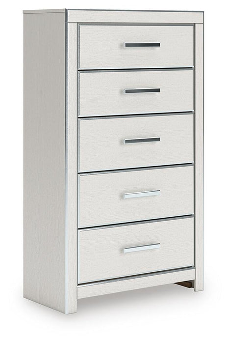 Birmonton King Upholstered Panel Bed, Dresser, Mirror, Chest and Nightstand