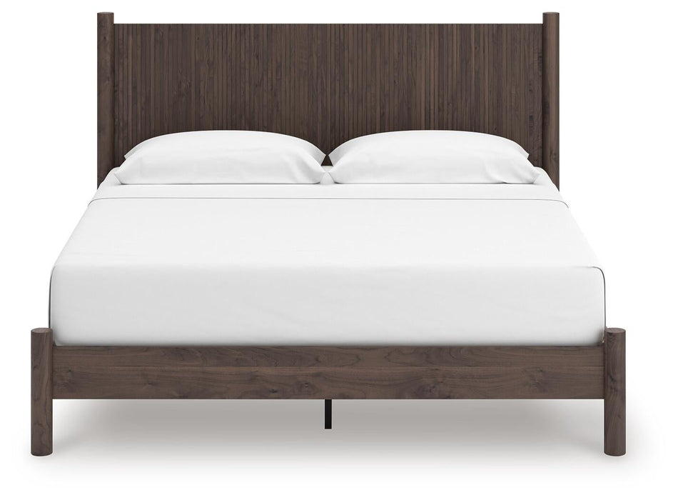 Cadmori King Panel Platform Bed, Dresser and Mirror