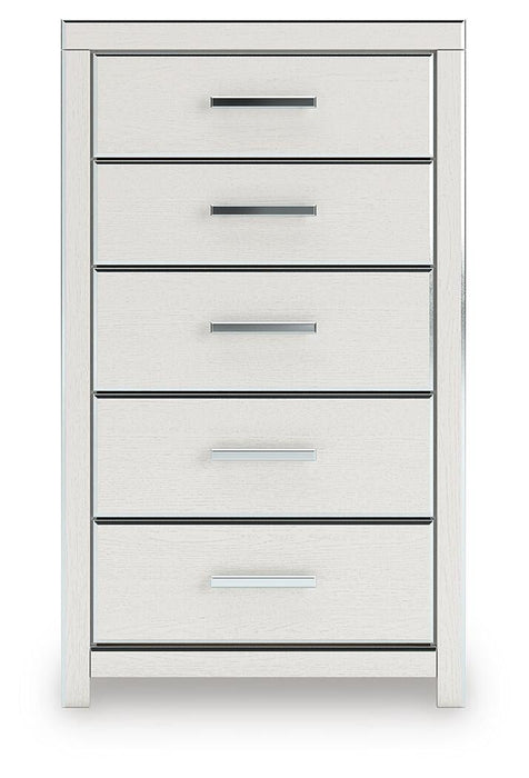 Birmonton Queen Upholstered Panel Bed, Dresser, Mirror and Nightstand