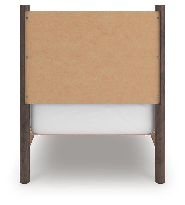 Cadmori Twin Panel Platform Bed, Dresser, Mirror and Nightstand