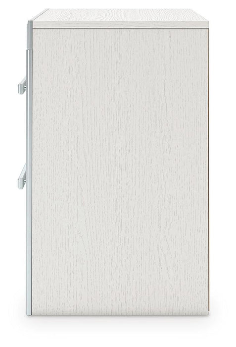 Birmonton King Upholstered Panel Bed, Dresser, Mirror and Nightstand