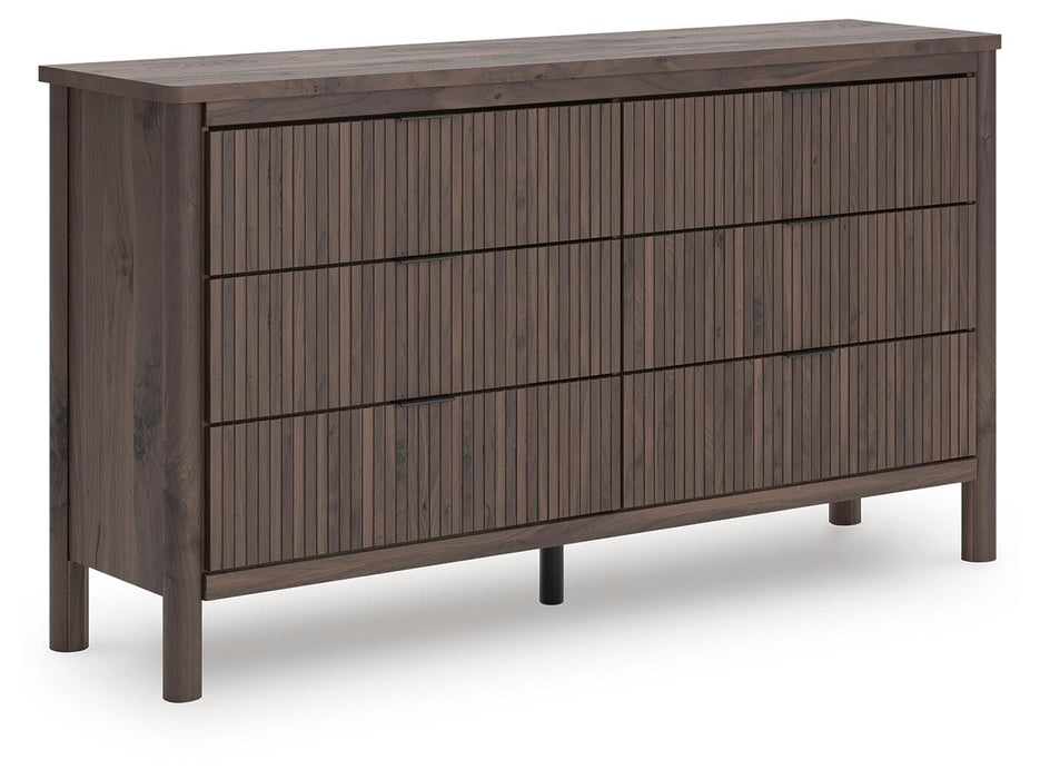 Cadmori King Panel Platform Bed, Dresser, Mirror and Nightstand