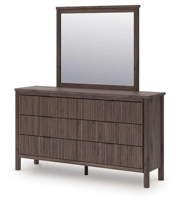 Cadmori Full Panel Platform Bed, Dresser and Mirror