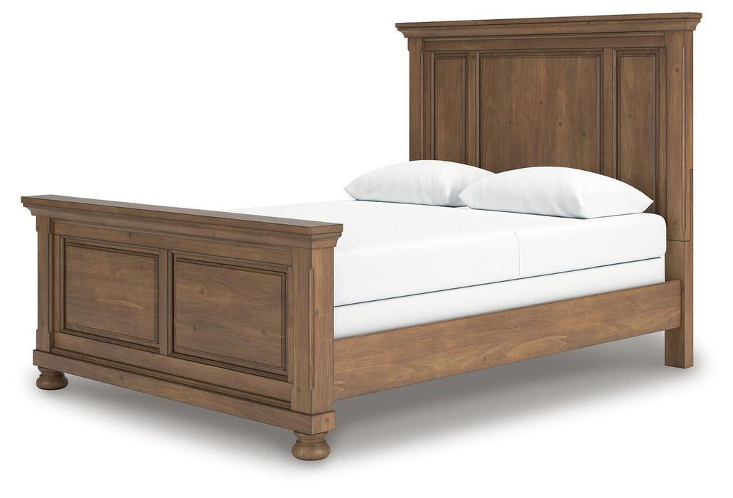 Vandenmore Queen Panel Bed with Mirrored Dresser and Nightstand