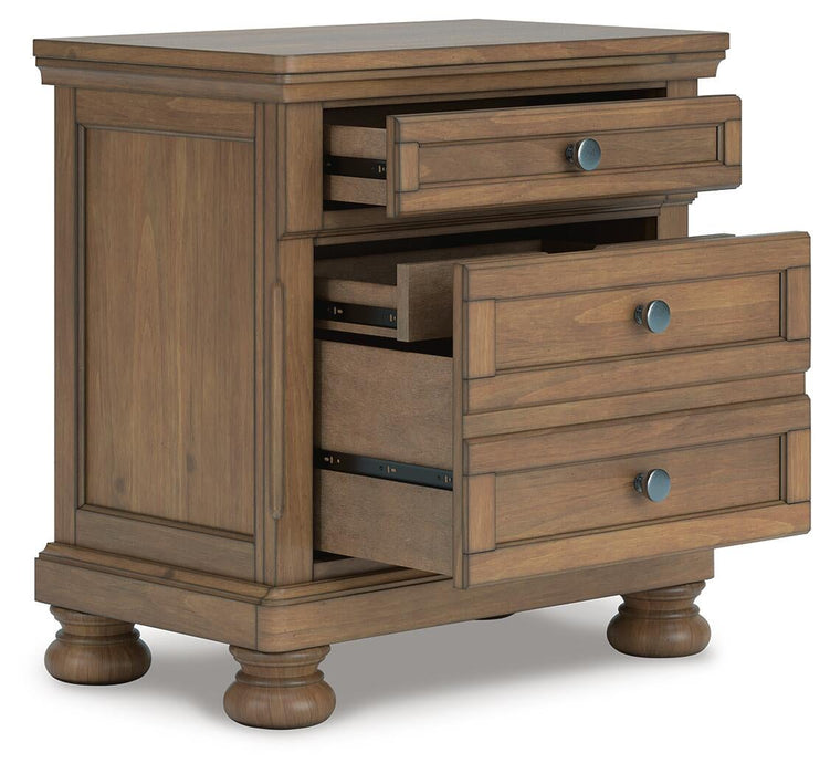Vandenmore Queen Panel Bed with Mirrored Dresser and Nightstand