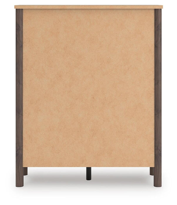 Cadmori Twin Panel Platform Bed, Dresser, Mirror, Chest and Nightstand