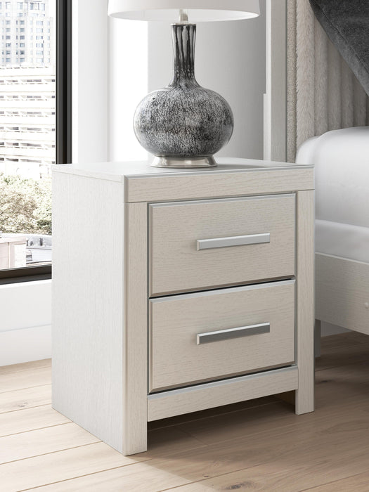 Birmonton California King Upholstered Bed, Dresser, Mirror, Chest and Nightstand