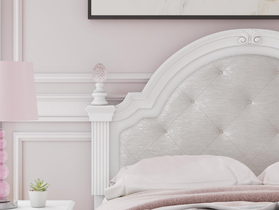 Maylilly Full Upholstered Panel Storage Bed, Dresser, Mirror and Nightstand