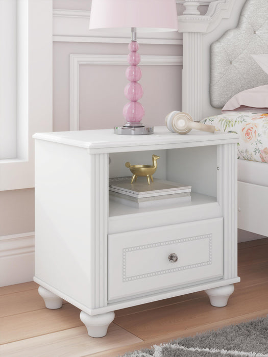 Maylilly Full Upholstered Panel Storage Bed, Dresser, Mirror and Nightstand