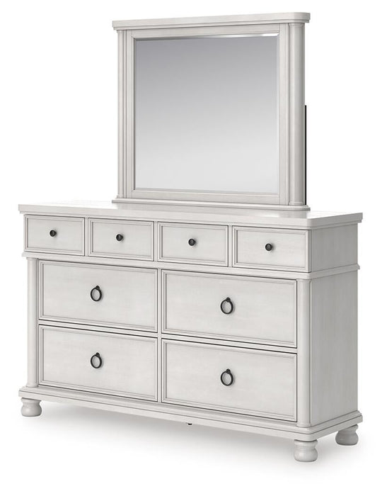 Chadworth Queen Poster Bed, Dresser and Mirror