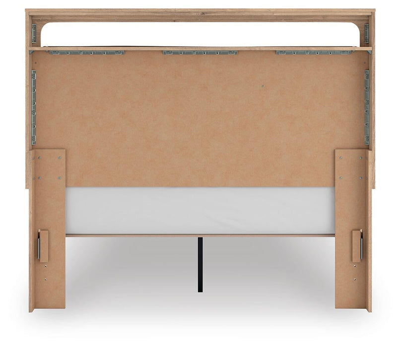 Hollymount Queen Upholstered Platform Bed, Dresser, Mirror and Nightstand