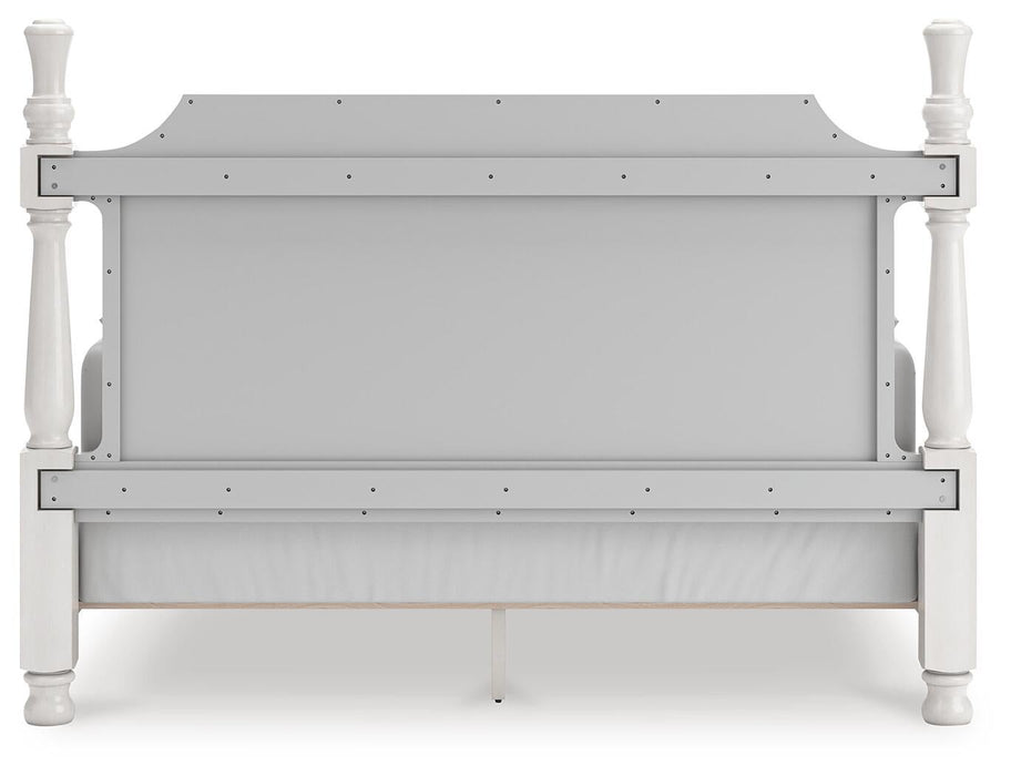 Chadworth King Poster Bed, Dresser, Mirror and Nightstand