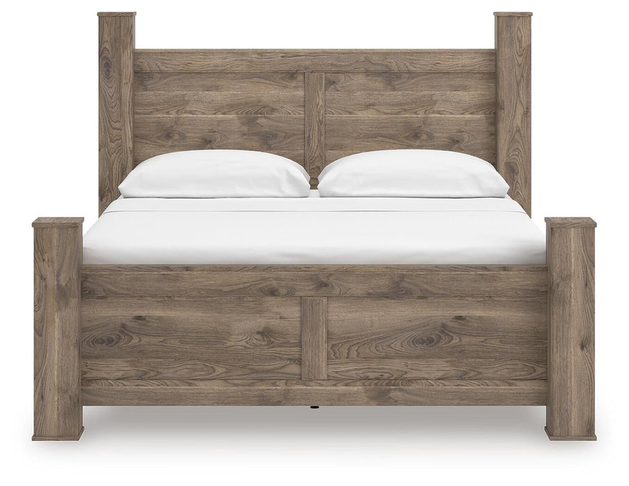 Keithland King Poster Bed, Dresser and Mirror