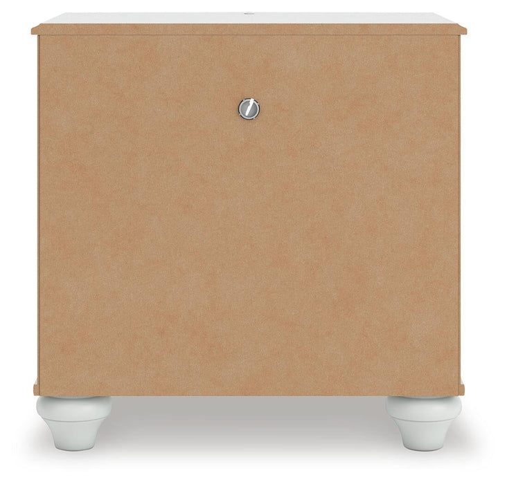 Maylilly Full Upholstered Panel Bed, Dresser, Mirror and Nightstand