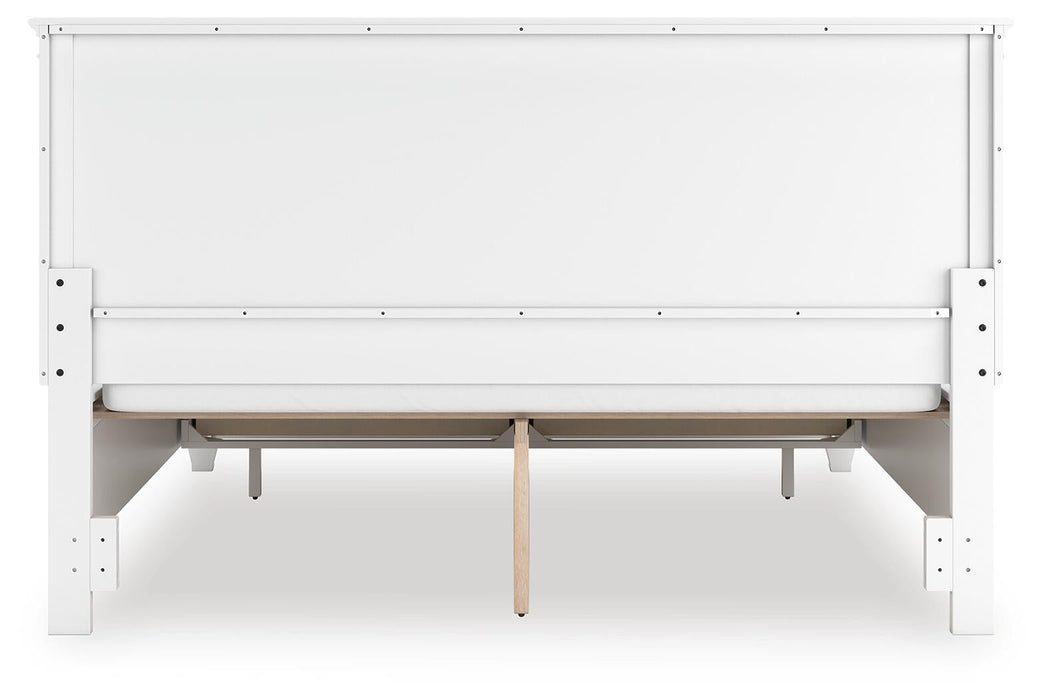 Fortman California King Panel Storage Bed, Dresser and Mirror