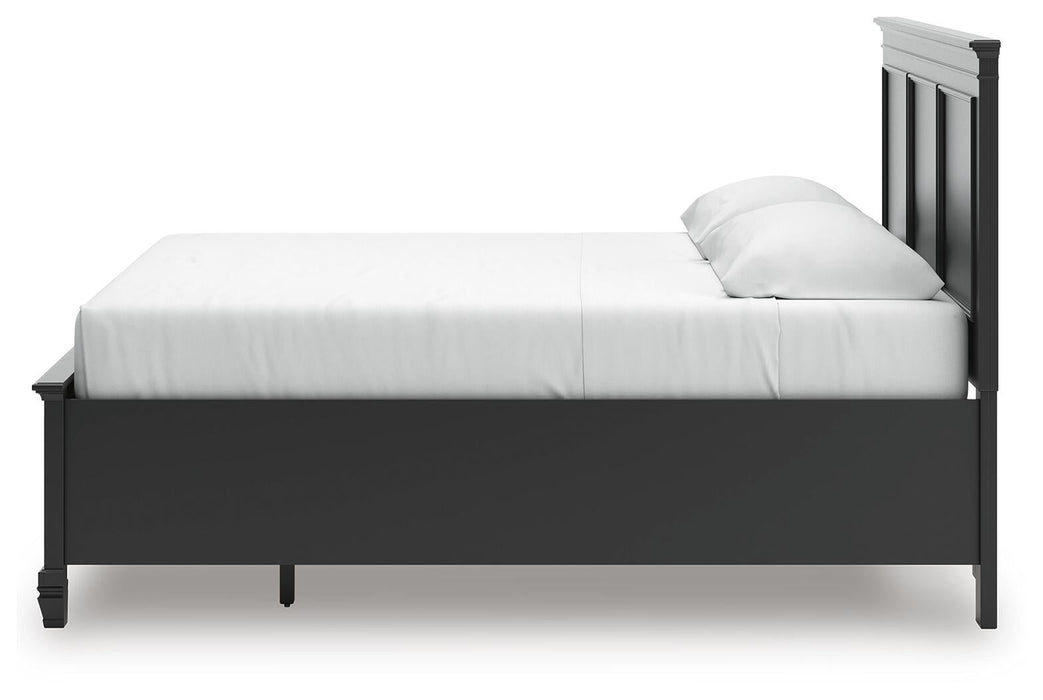 Lanolee King Panel Storage Bed, Dresser and Mirror