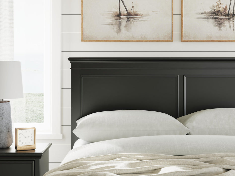 Lanolee Queen Panel Storage Bed, Dresser, Mirror and Nightstand
