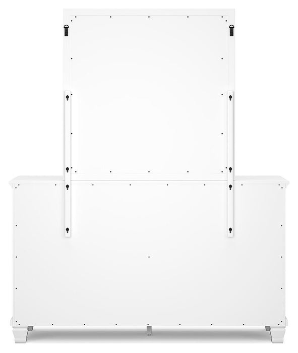 Fortman Full Panel Storage Bed, Dresser, Mirror and Nightstand