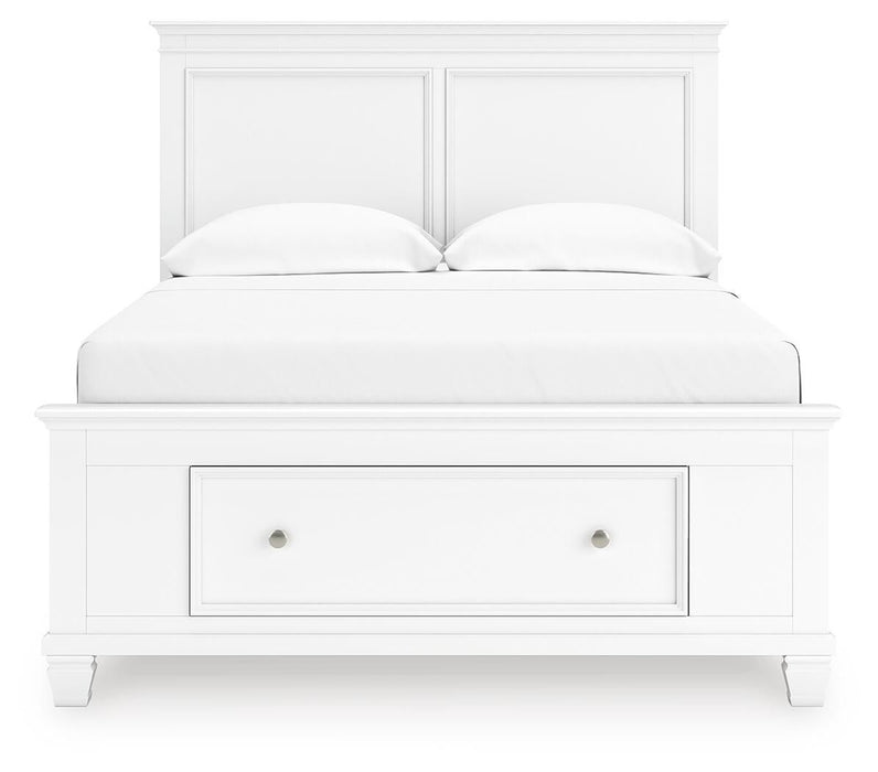 Fortman Full Panel Storage Bed, Dresser, Mirror and Nightstand