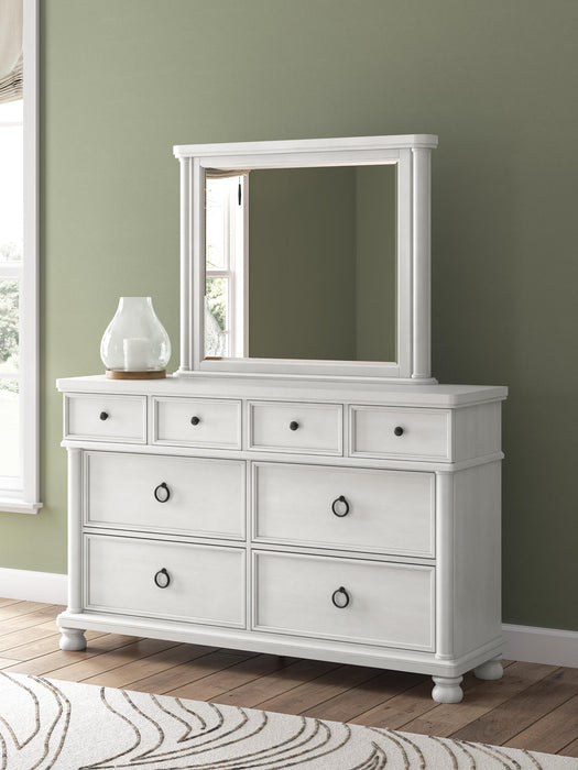 Chadworth King Poster Bed, Dresser and Mirror