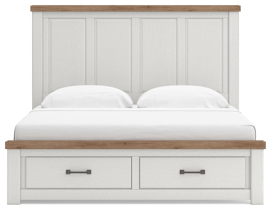 Savonport King Panel Storage Bed, Dresser and Mirror