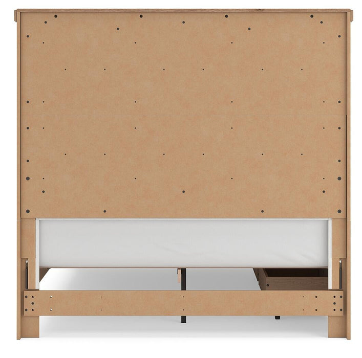 Savonport Queen Panel Bed with Storage. Dresser, Mirror and Nightstand