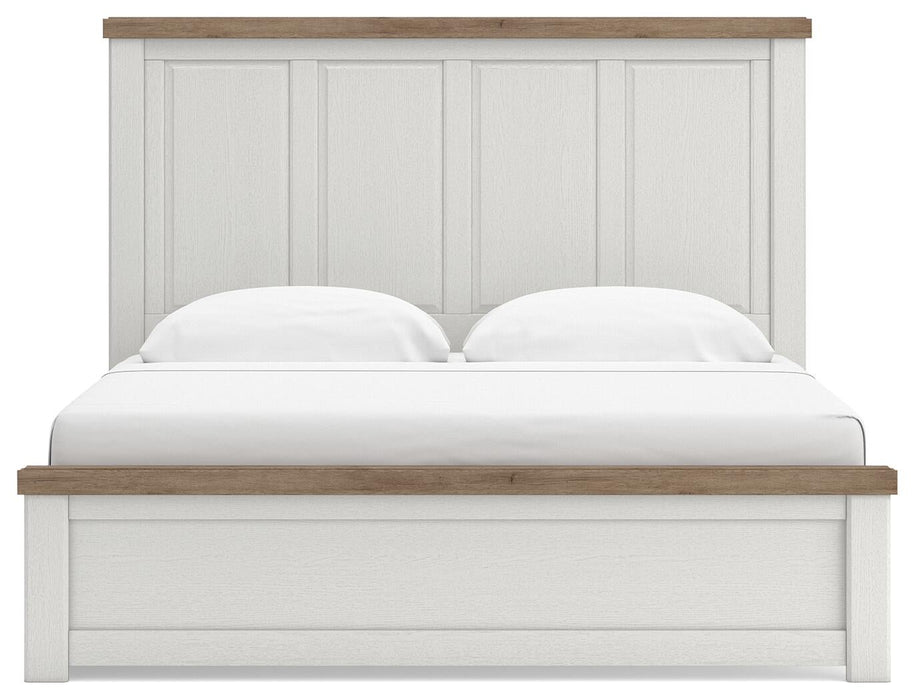 Savonport King Panel Bed with Storage, Dresser and Mirror