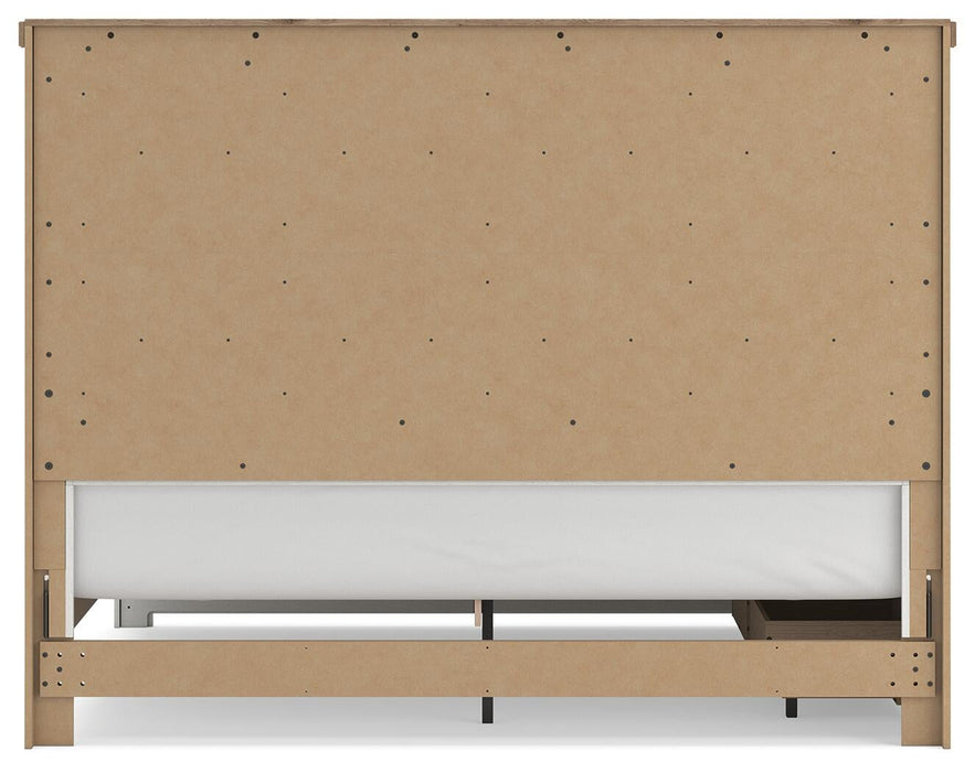 Savonport King Panel Bed with Storage, Dresser, Mirror, Chest and Nightstand