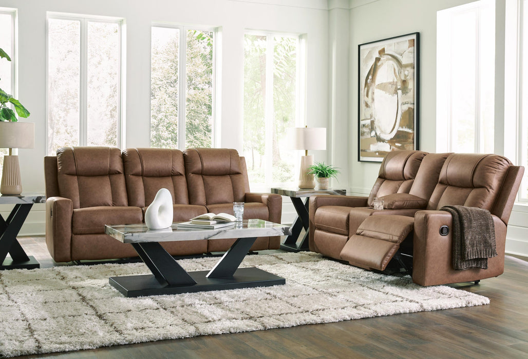Mackmenville Reclining Sofa and Reclining Loveseat with Console