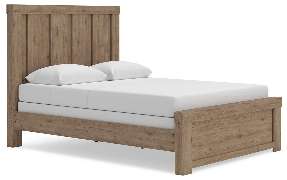 Garistyn Queen Panel Bed. Dresser, Mirror and Nightstand