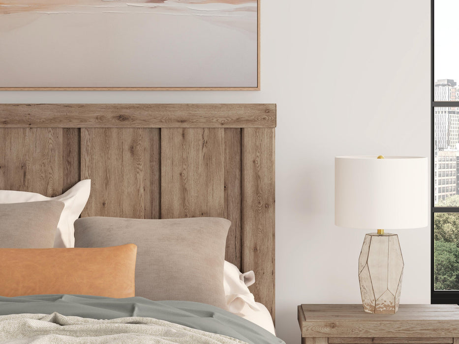 Garistyn Queen Panel Bed. Dresser, Mirror and Nightstand