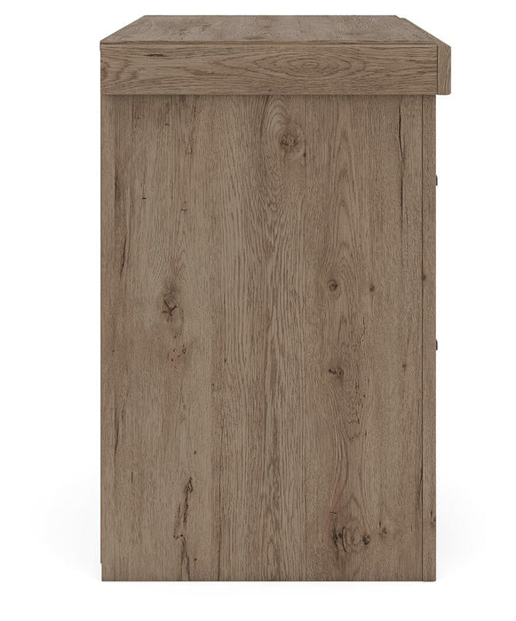 Garistyn Queen Panel Bed. Dresser, Mirror and Nightstand