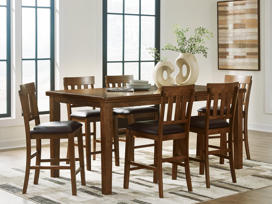 Ralene Counter Height Dining Table and 6 Barstools