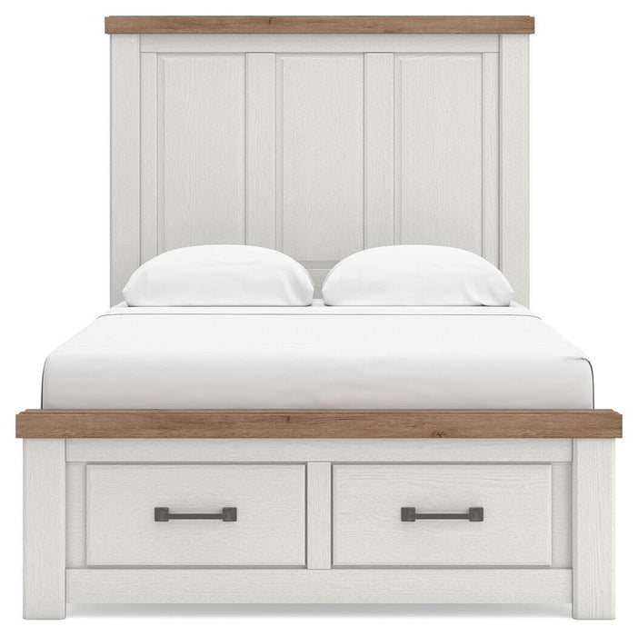 Savonport Full Panel Storage Bed. Dresser, Mirror and Nightstand