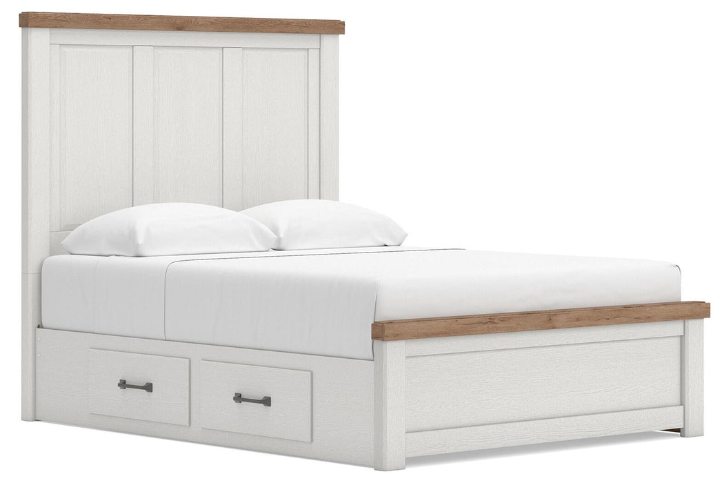 Savonport Queen Panel Bed with Storage, Dresser, Mirror, Chest and Nightstand