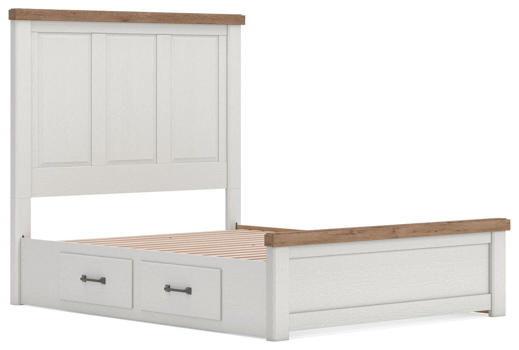Savonport Queen Panel Bed with Storage, Dresser, Mirror, Chest and Nightstand
