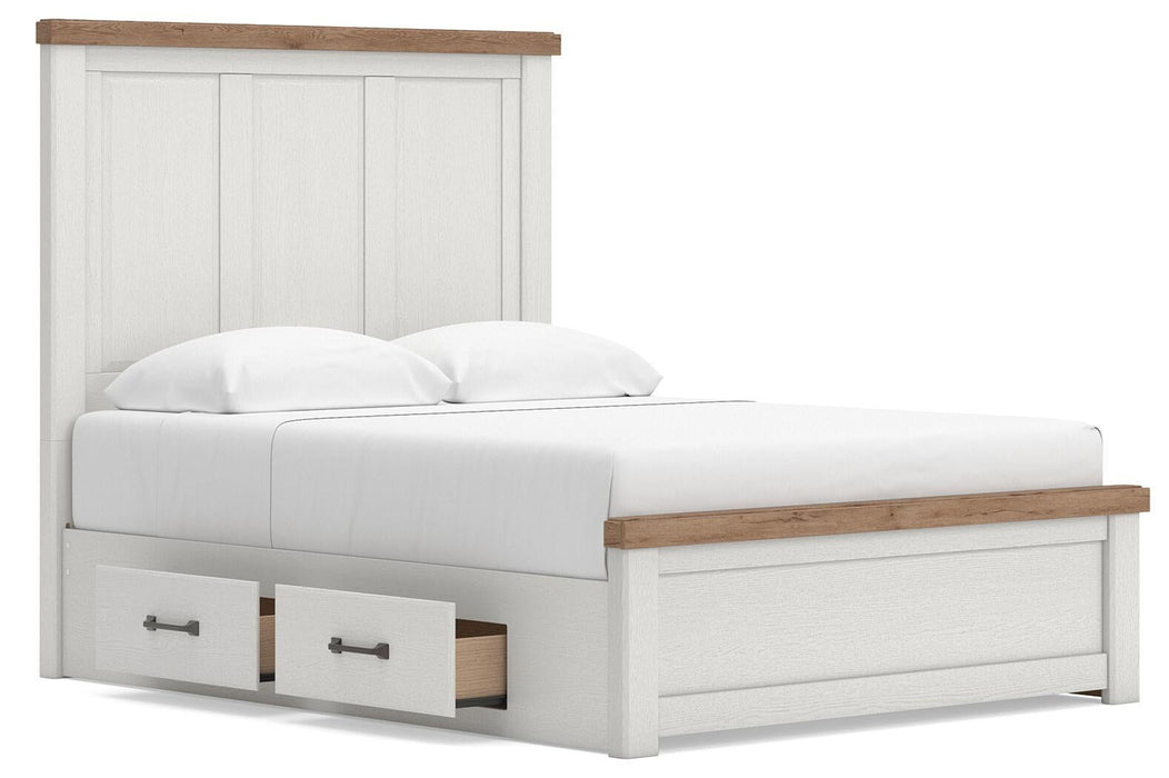 Savonport Queen Panel Bed with Storage, Dresser, Mirror, Chest and Nightstand