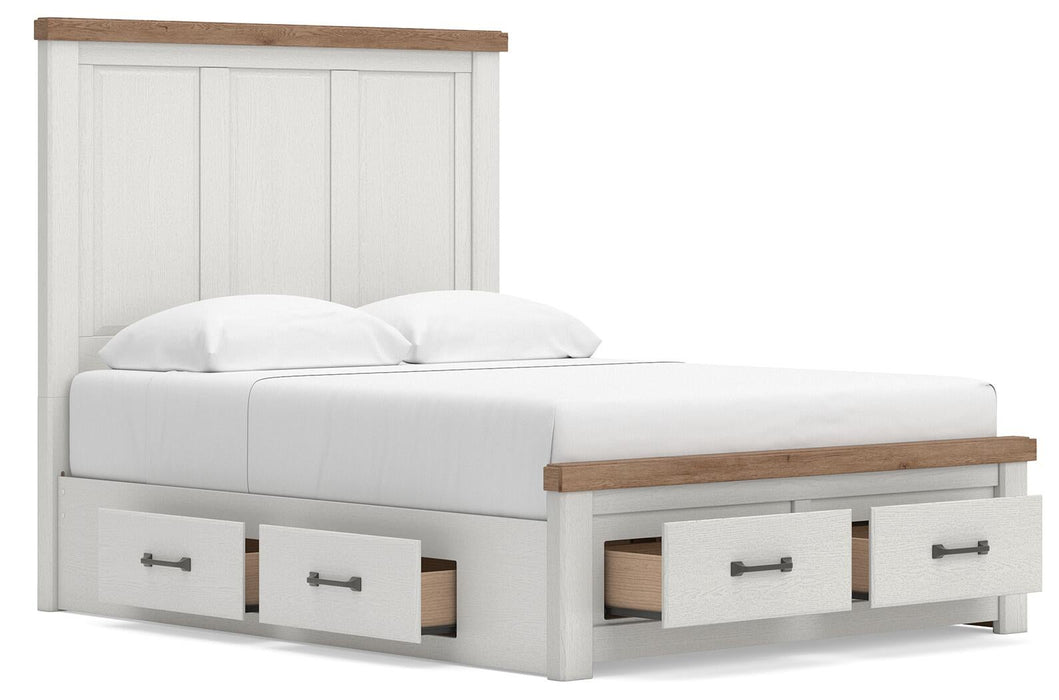 Savonport King Panel Storage Bed, Dresser and Mirror