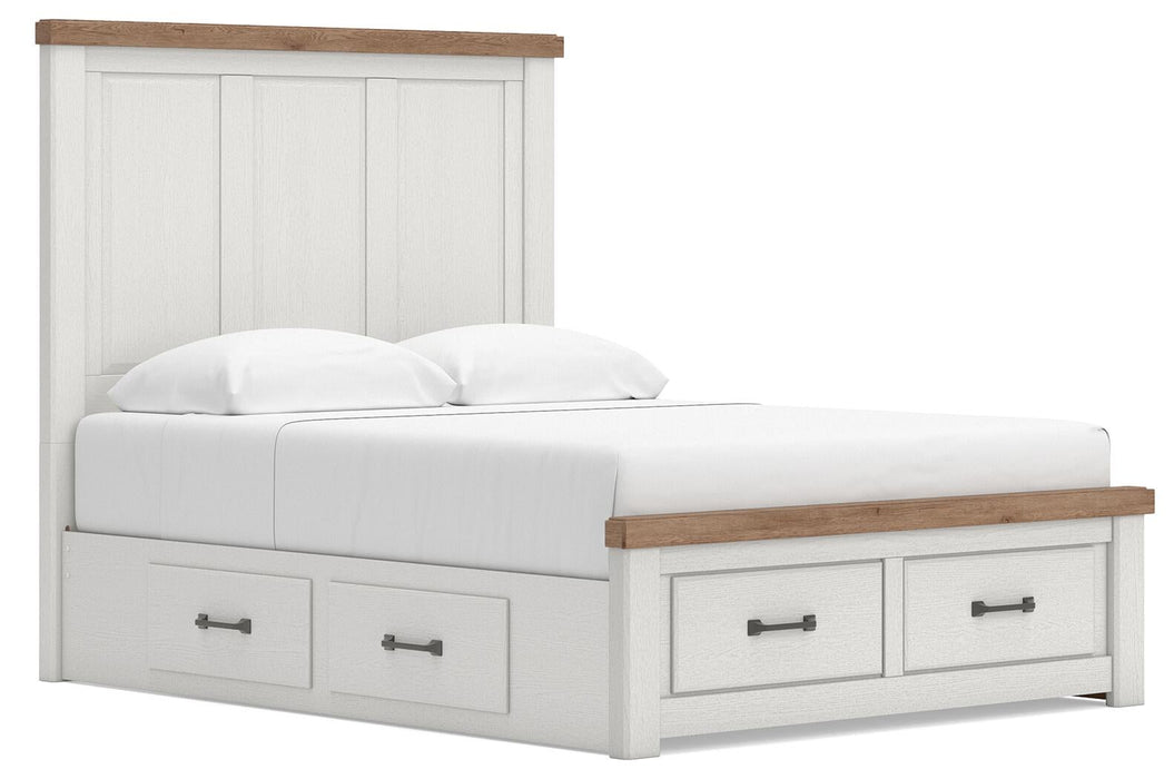 Savonport King Panel Storage Bed. Dresser, Mirror and Nightstand
