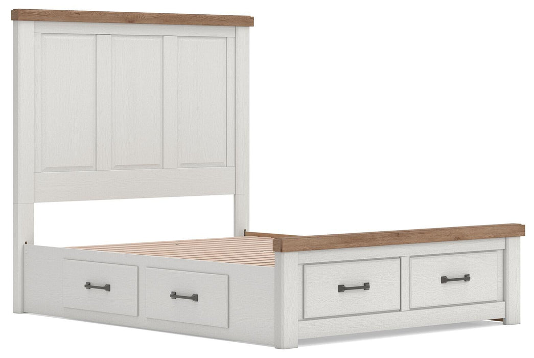 Savonport King Panel Storage Bed. Dresser, Mirror and Nightstand