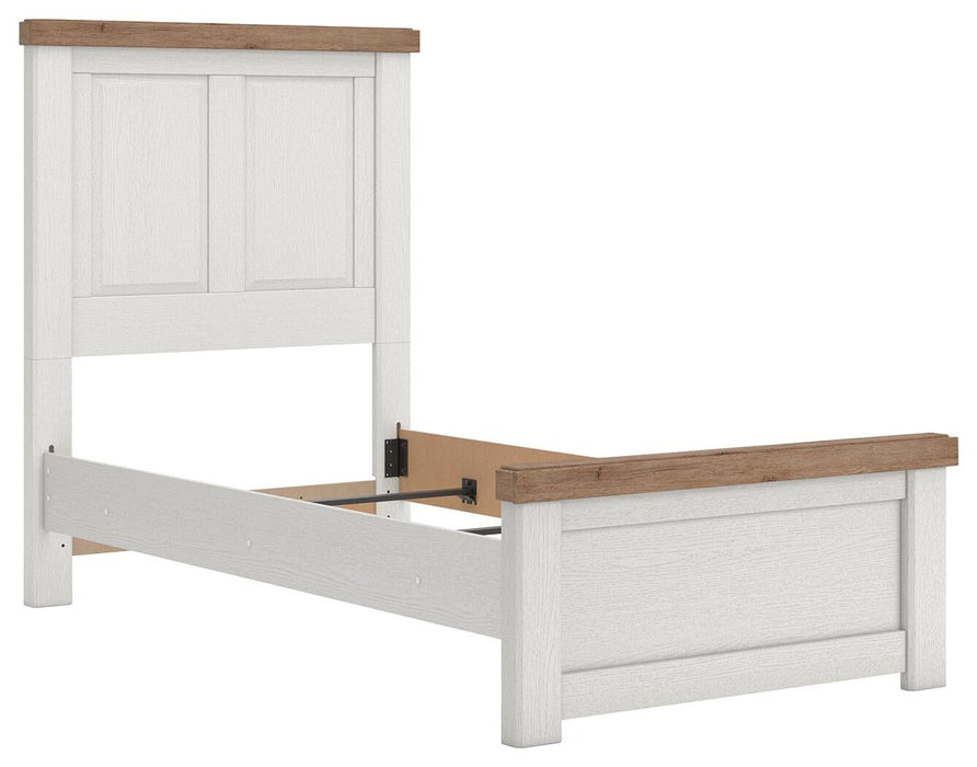 Savonport Twin Panel Bed, Dresser, Mirror, Chest and Nightstand