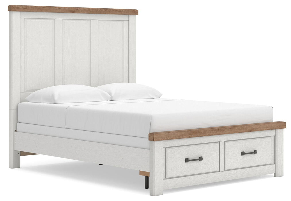 Savonport Queen Panel Storage Bed. Dresser, Mirror and Nightstand
