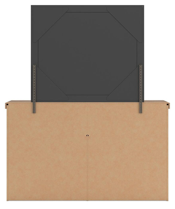 Savonport Twin Panel Storage Bed, Dresser and Mirror