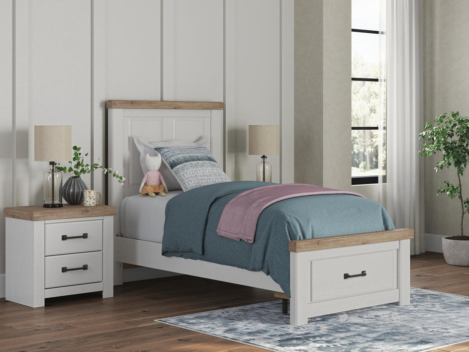Savonport Twin Panel Storage Bed. Dresser, Mirror and Nightstand